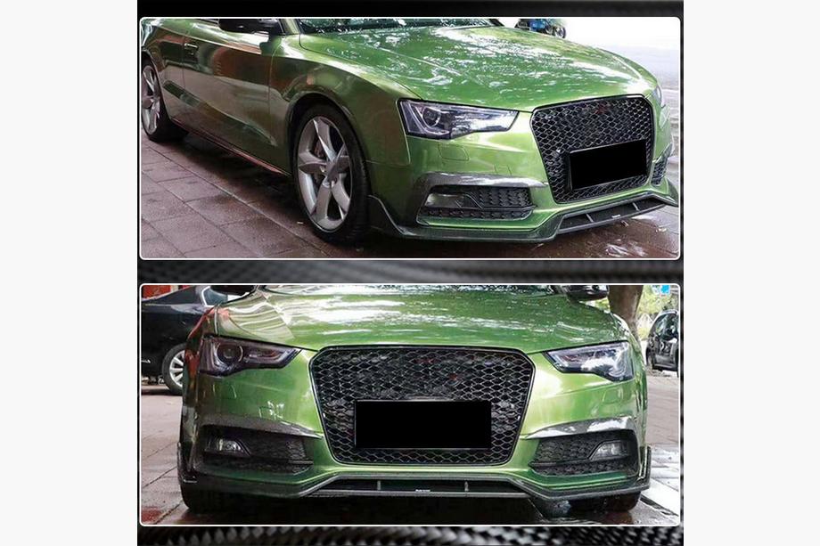 Audi A5 2007-2015 гг. Накладки на Противотуманные Фары (для S-Line 2012-2015, ABS) Фото 4