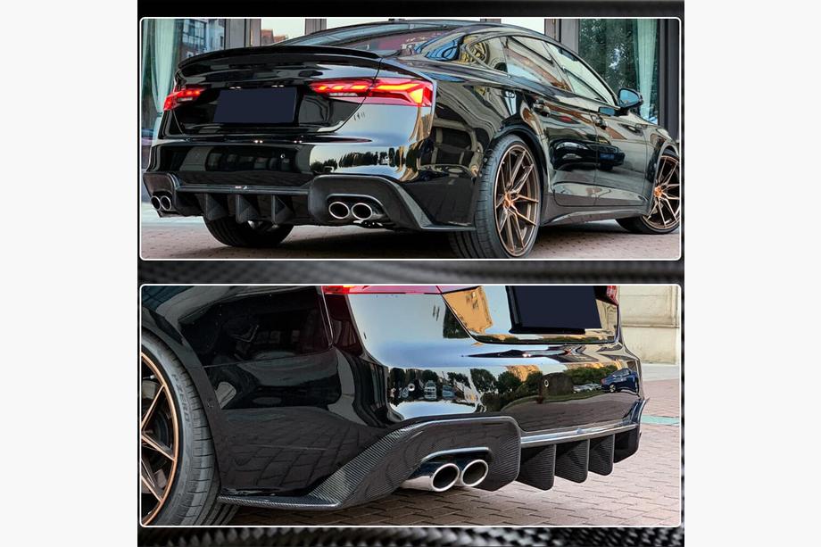 Audi A5 2016-2025 гг. Диффузор Заднего Бампера (Карбон) V2 Фото 5