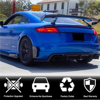 Накладки Flap на задний бампер (для S-line/TTS/TTRS, 2014-2019, Карбон) Audi ТТ 2014-2023 гг. фото 3