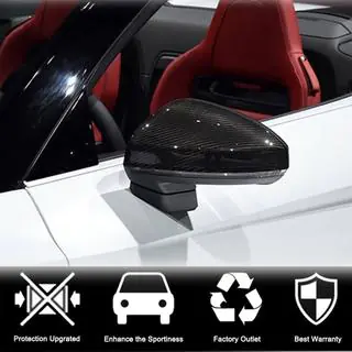 Накладки на Зеркала (Карбон) Audi TT 2014-2023 гг. фото 3