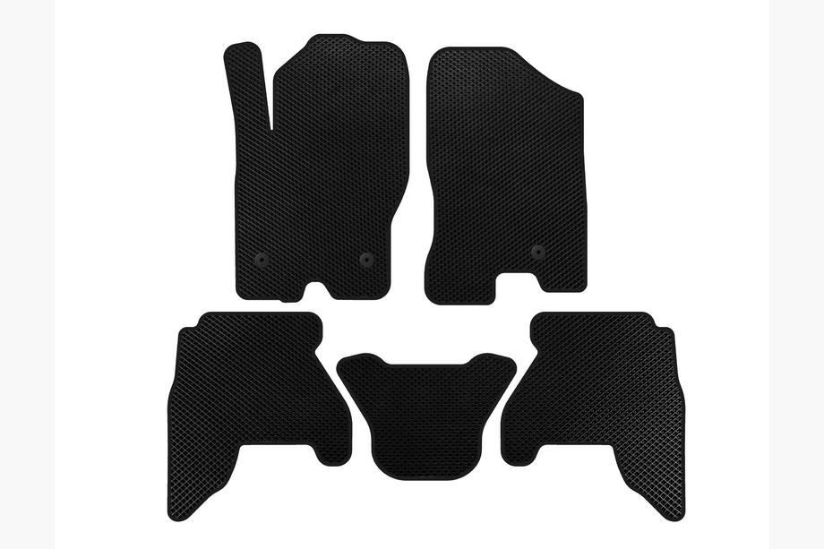 Nissan Pathfinder R51 2005-2014 гг. Коврики EVA в салон (2 ряда, Черные, 2010-2014) Image