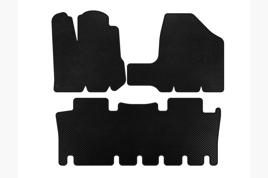 Toyota Sienna 2003-2009 гг. Коврики EVA (2 ряда, черные) Image
