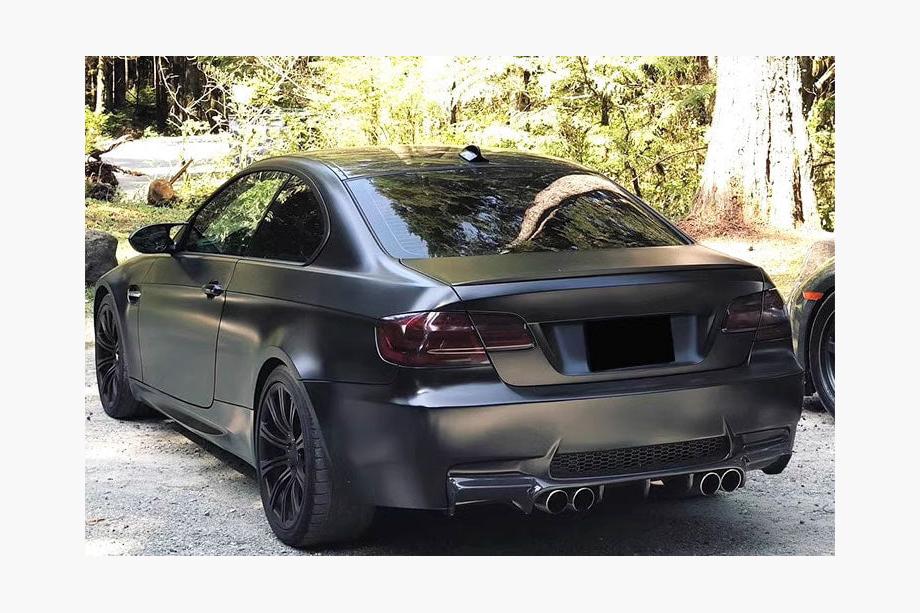BMW 3 серия E90/E91 2005-2011 гг. Спойлер крышки багажника Карбон V7 (SD) Фото 4