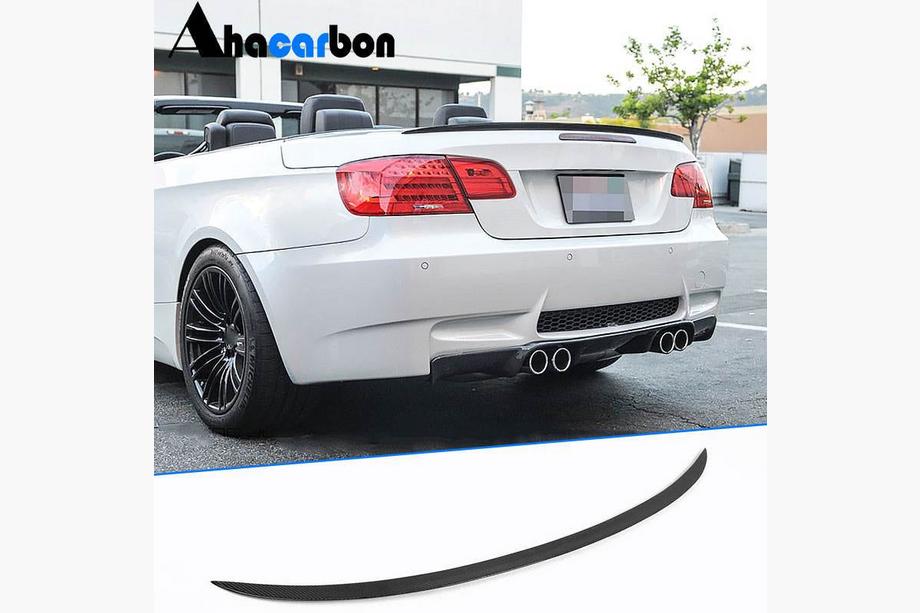 BMW 3 серия E90/E91 2005-2011 гг. Спойлер крышки багажника Carbon V2 (Кабриолет) Фото 1