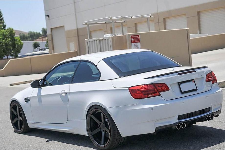 BMW 3 серия E90/E91 2005-2011 гг. Спойлер крышки багажника Carbon V2 (Кабриолет) Фото 3