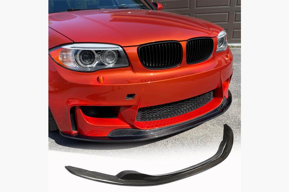 BMW 1 серия E81/E82/E87/E88 2004-2011 гг. Передний бампер Лип V1 для 1M E82, Карбон Image