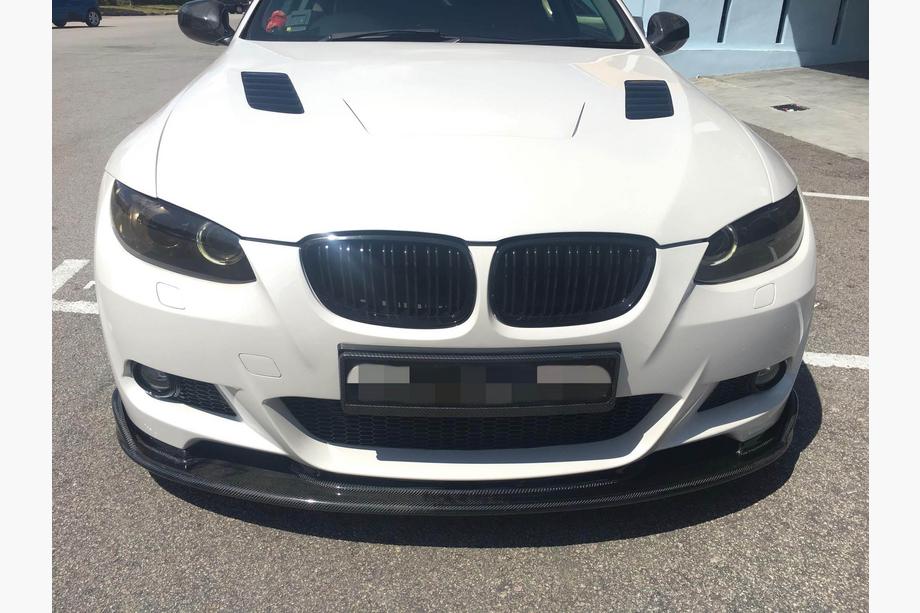 BMW 3 серия E92/E93 2006–2013 гг. Передний Бампер Лип Hamman-Style V2 (для M3, Карбон) Фото 2