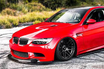 BMW 3 серия E90/E91 2005-2011 гг. Передний Бампер Лип GT4-Style (для M3, Карбон) фото 3