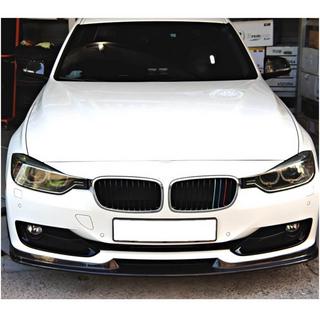 Передний бампер Лип спойлер (для F30 Base 2012-2015, Карбон) BMW 3 серия F30/F31 2012-2019 гг. фото 2