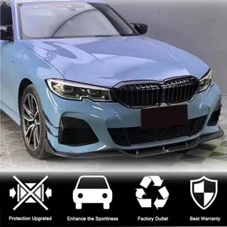 Накладка на передний бампер Lip PD-Style (для M-Sport 2018-2022, Карбон) фото 2