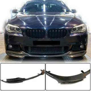 Передний Лип-спойлер V1 (для F10 M-Sport, Карбон) фото 1