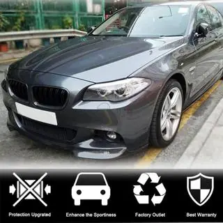 Передний Лип-спойлер V1 (для F10 M-Sport, Карбон) фото 2
