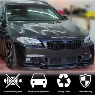 Передний Лип V2 для F10 M-Sport, Карбон фото 2