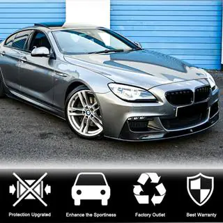 Накладка на передний бампер Lip V1 (для M-Sport, Карбон) фото 2