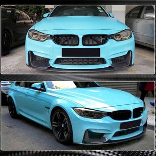 Накладка на передний бампер Lip V13 (для F82/F83, Карбон) BMW 4 серия F32/F33/F36 2012-2020 гг. фото 4