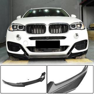 BMW X6 F16 M Sport 2015-2019 Накладка на передний бампер Карбон (M-Sport)