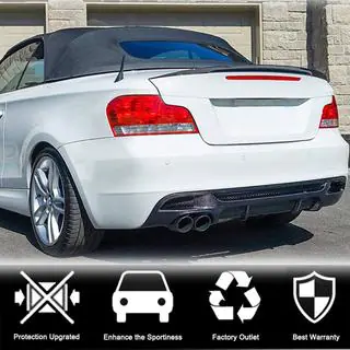 Диффузор заднего бампера V1 для E82/E88 M-Sport, Карбон фото 3