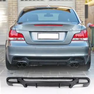 Диффузор заднего бампера V2 (для E82/E88 M-Sport, Карбон) фото 1