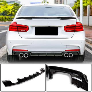 Диффузор заднего бампера V4 (для F30 M-Sport, Карбон) BMW 3 серия F30/F31 2012-2019 гг. фото 2
