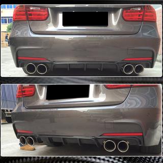 Диффузор заднего бампера V4 (для F30 M-Sport, Карбон) BMW 3 серия F30/F31 2012-2019 гг. фото 4