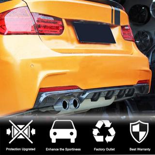 Задний диффузор V5 для F30 M-Sport, Карбон BMW 3 серия F30/F31 2012-2019 гг. фото 2