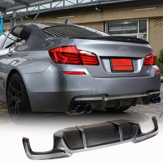 Задний диффузор бампера V1 для F10 M-Sport, Карбон BMW 5 серия F10/F11 2010–2016 гг. фото 1