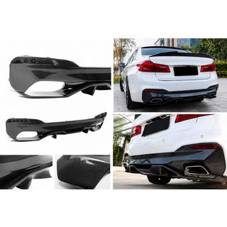 Диффузор заднего бампера V4 (для M-Sport/M5 F90, Карбон) BMW 5 серия G30/G31 2017–2023 гг. фото 1