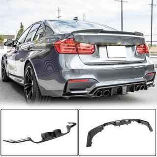 Диффузор заднего бампера V12 (для F80, Карбон) BMW 3 серия F30/F31 2012-2019 гг. фото 1