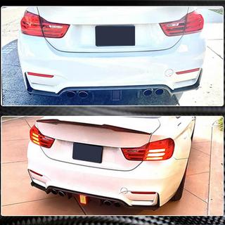Диффузор заднего бампера V12 (для F80, Карбон) BMW 3 серия F30/F31 2012-2019 гг. фото 3