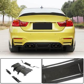 Диффузор заднего бампера V1 для F82/F83, Карбон BMW 4 серия F32/F33/F36 2012-2020 гг. фото 1