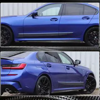 Накладки на пороги V4 (для G20 M-Sport, карбон) фото 2