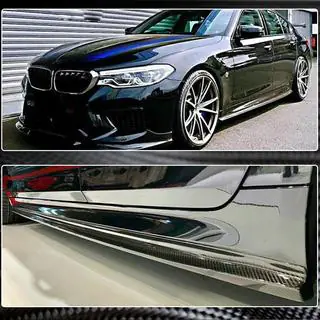 Накладки на пороги V2 (для M-Sport/M5, карбон) фото 4