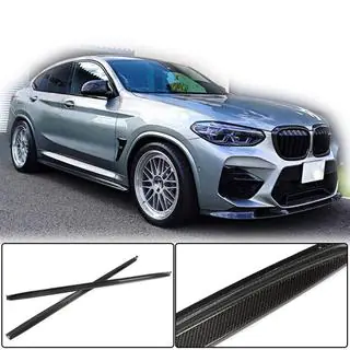 Накладки на пороги (для F98/G02 M-Sport, Карбон) фото 2