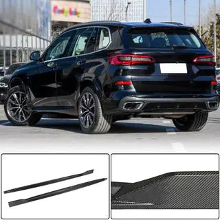 Накладки на пороги Carbon V2 (Натуральный карбон) фото 1