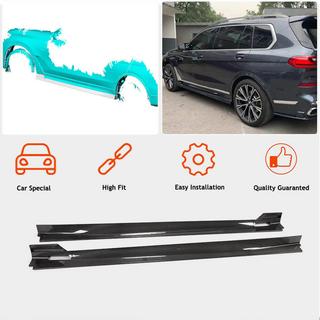 Накладки на пороги (для M-Sport, Карбон) BMW X7 G07 2019- гг. фото 3