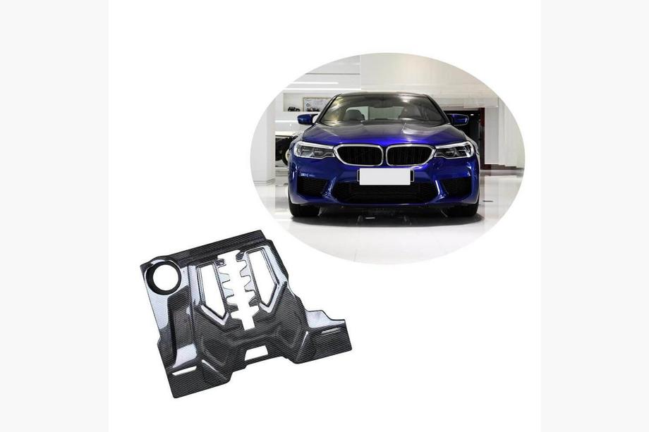BMW 5 серия G30/G31 2017–2023 гг. Карбоновая крышка двигателя (для F90) Фото 1