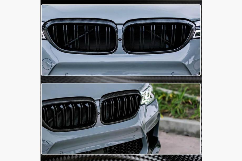 BMW 5 серия G30/G31 2017–2023 гг. Окантовка Решетки Радиатора (2017-2020, Карбон) Фото 3
