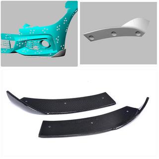 Накладки Flap на передний бампер (для M-Sport, Карбон) BMW 4 серия F32/F33/F36 2012-2020 гг. фото 2