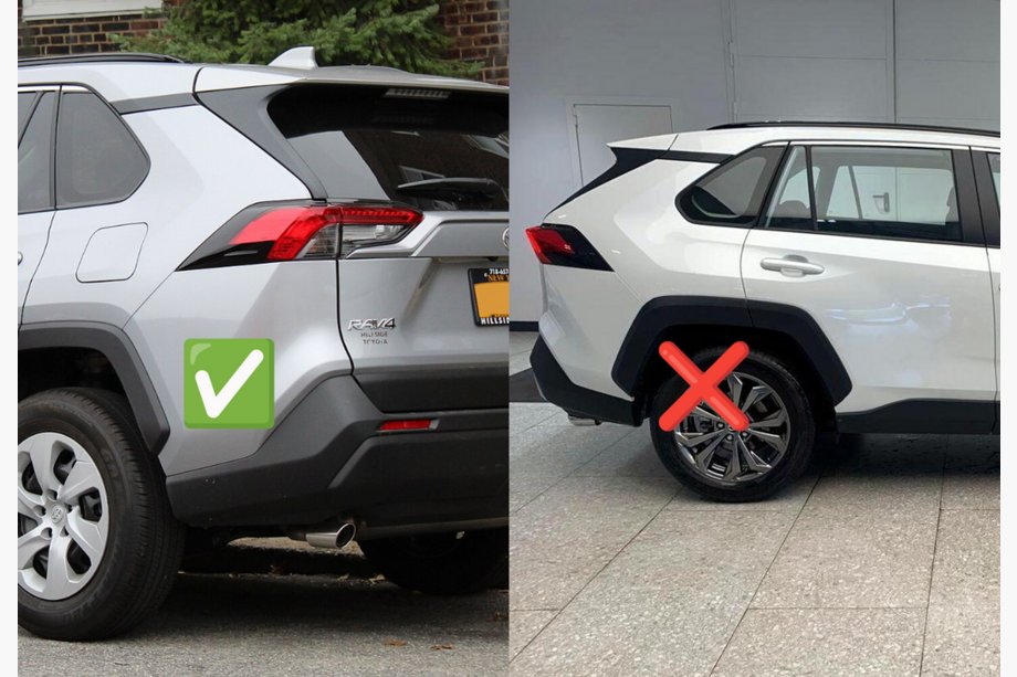 Toyota Rav 4 2019–2025 гг. Брызговики Premium 2022+ (Короткая арка, 4 шт) Фото 2