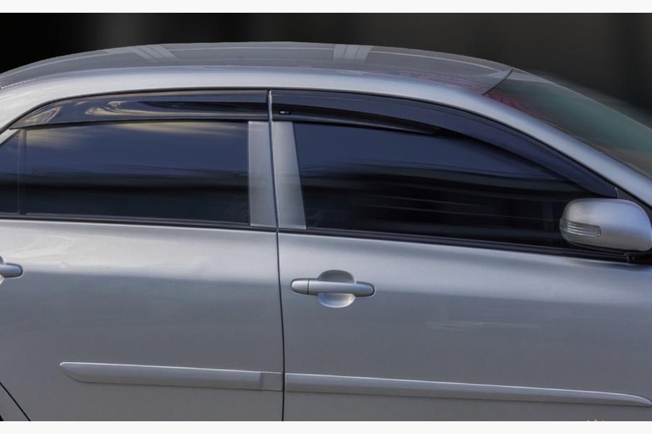Toyota Corolla 2007-2013 гг. Ветровики на окна (4 шт., Sunplex Sport) Фото 4