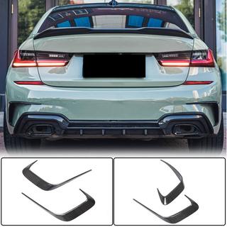 Накладки Flap на задний бампер (для M-Sport 2018-2022, Карбон) BMW 3 серия G20/G21 2018- гг. фото 2