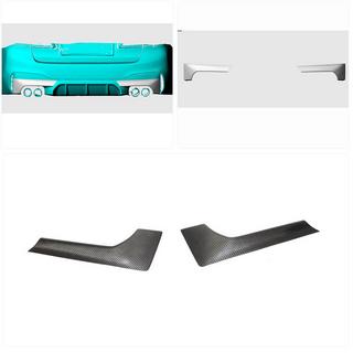 Карбоновые накладки Flap на задний бампер (для M-Sport/M5 F90, Карбон) BMW 5 серия G30/G31 2017–2023 гг. фото 2