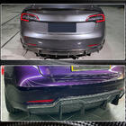 Tesla Model 3 2017- гг. Диффузор заднего бампера Карбон V3 (2016-2022) фото 5