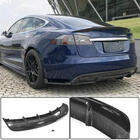 Tesla Model S 2012– гг. Задний диффузор V1 (2016-2021, Карбон) фото 1