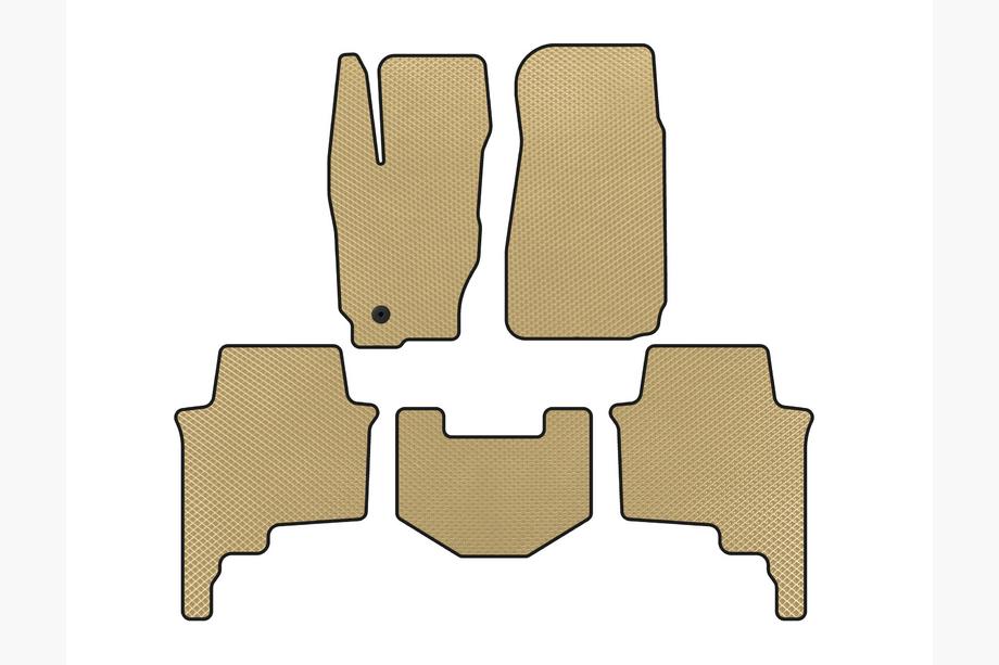 Jeep Commander 2005-2010 гг. Коврики EVA (Бежевые) Image
