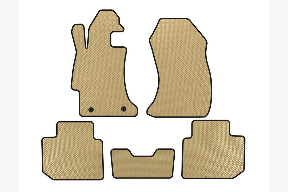 Subaru Impreza 2011-2016 гг. Коврики EVA (SD, Бежевые) Image