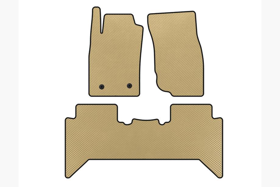 Toyota Hilux 2006-2015 гг. Коврики EVA V2 (Бежевые) Фото 1