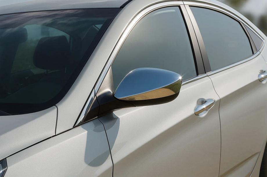 Hyundai Elantra (MD/UD) 2011-2015 гг. Накладки на зеркала без повторителя (2 шт., нержавейка) Image