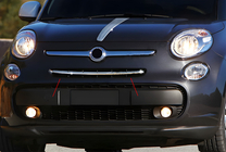 Fiat 500/500L 2013-2022 гг. Хром Накладки на Решетку (Popstar, Нержавейка) фото 8