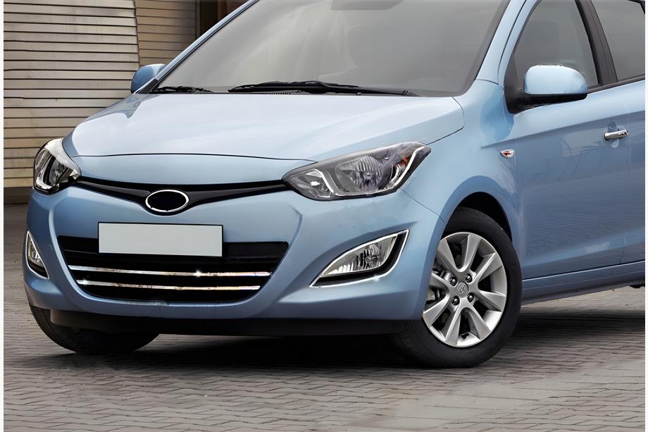 Hyundai I-20 2012-2014 гг. Хромированные Накладки на Противотуманные Фары (2 шт., Нержавеющая Сталь) Image